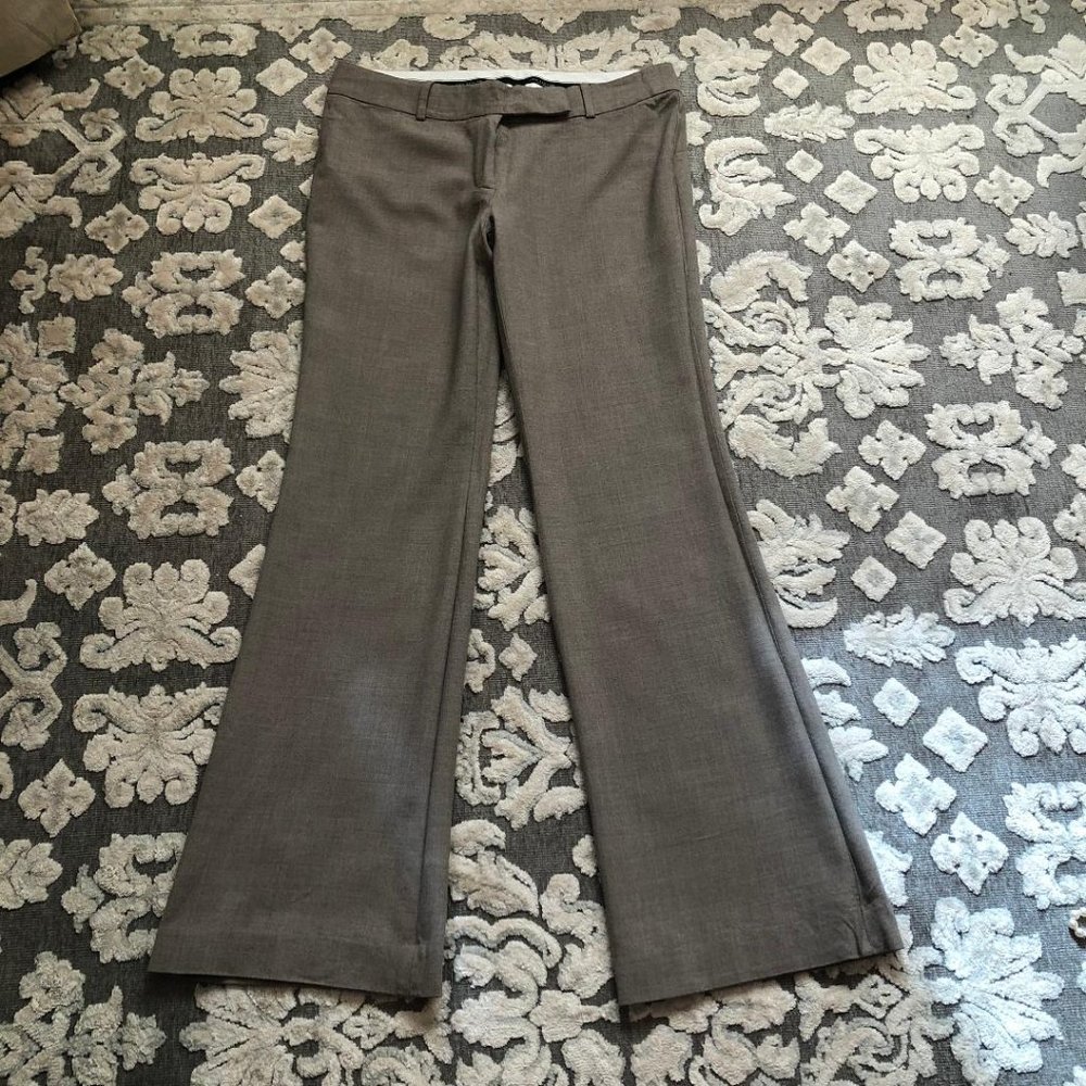 Ann Taylor, women's low rise trousers, Size 6, Taupe